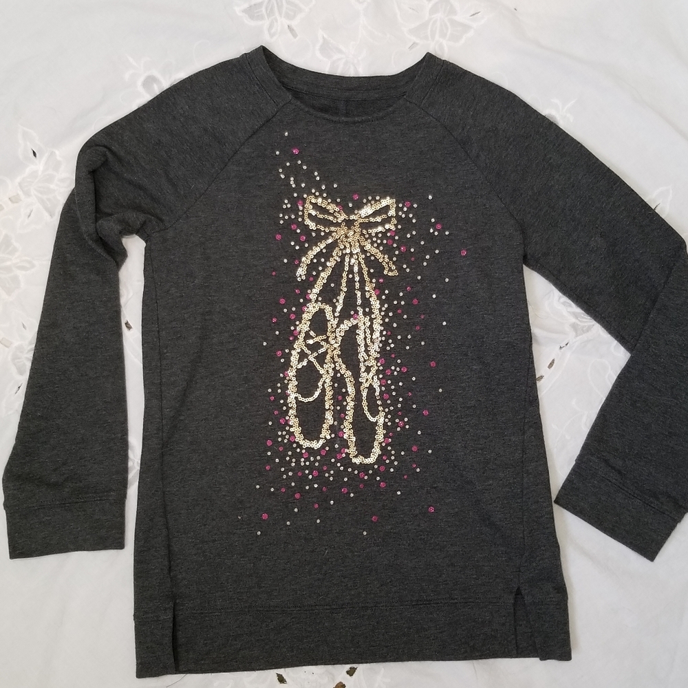 2/$15🖤 Sonoma Shirt w/Sequined Ballet Embellishme